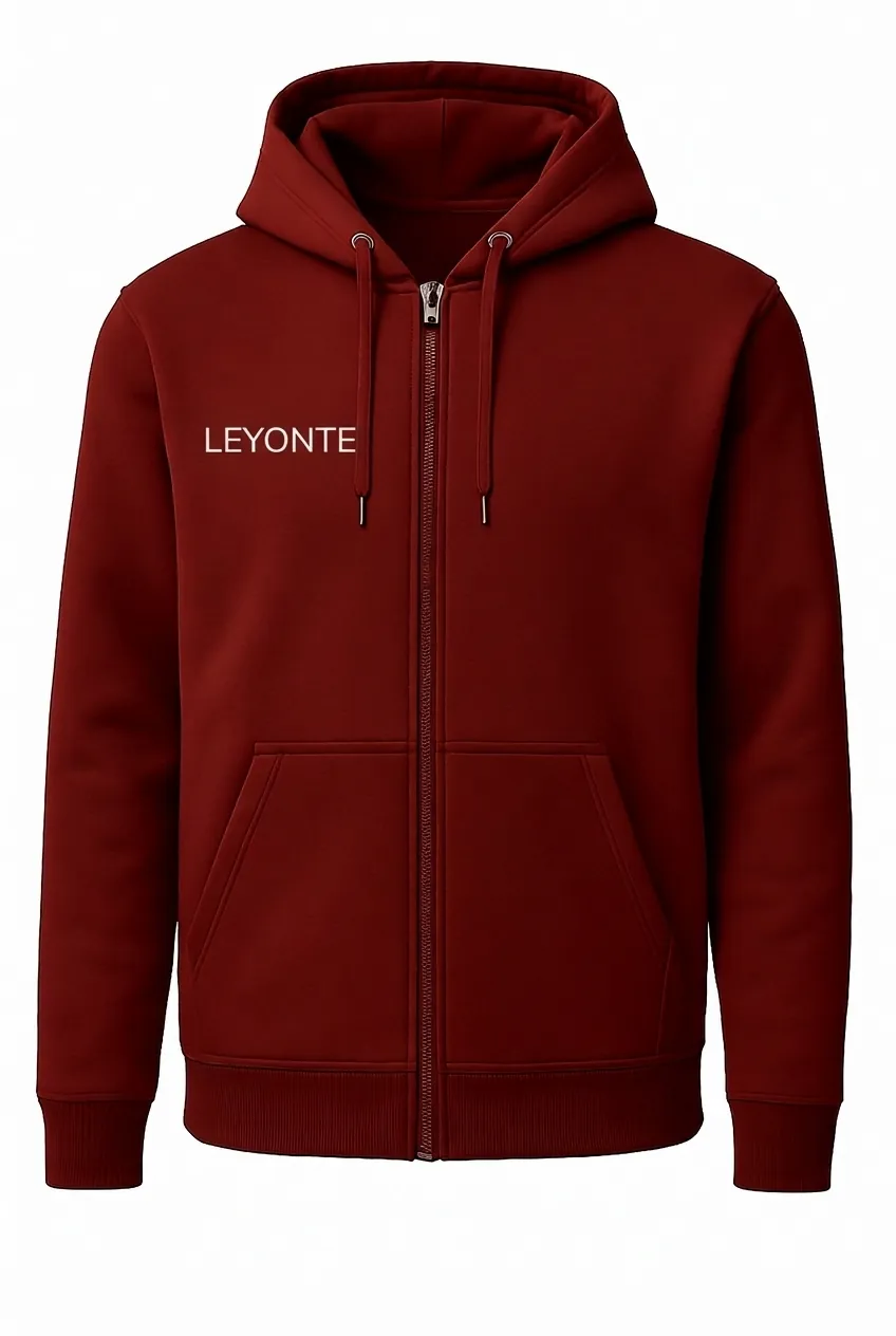 Klasik hoodie, fermuarlı kapüşonlu, renk seçeneği 1
